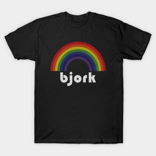 Bjork - Rainbow Vintage T-Shirt